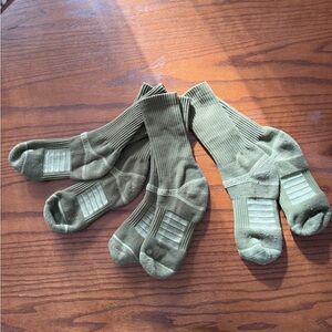 Strideline Green Crew Socks 3 pairs